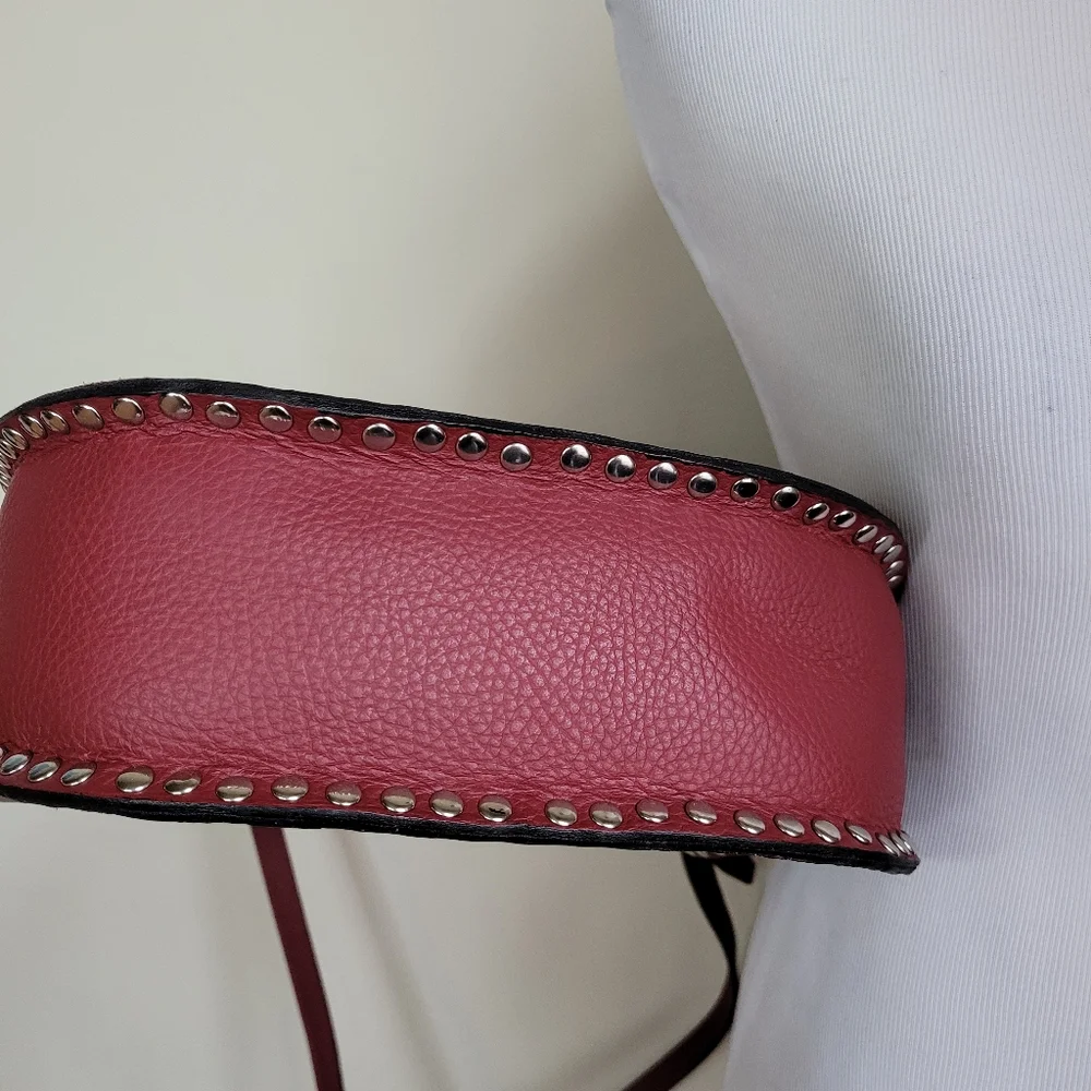 Sofia Ferrari red studded saddlebag - Picture 8 of 10